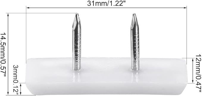 uxcell Furniture Feet Nail Plastic Glide Nails Square Chair Table Leg Protector - Image 2
