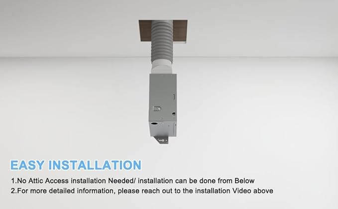 Bathroom Exhaust Fan, 50 CFM, 1.0 Sone DC Motor, Quiet Bathroom Fan - Image 5