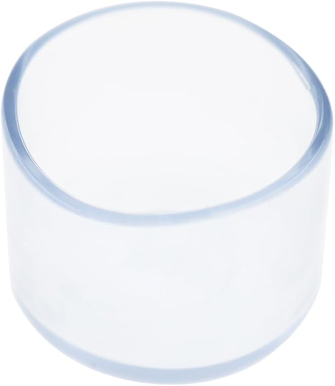 Round Chair Leg Caps, PVC Furniture Feet Covers, TTZEZE Transparent Round Floor - Image 4