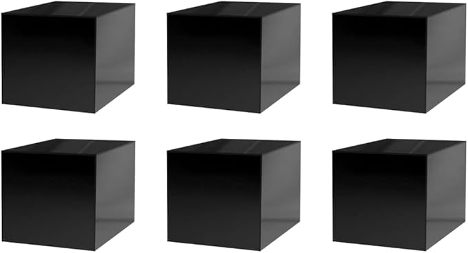 6 Pack 14 Inch Black Acrylic Display Box by MarketingHolders