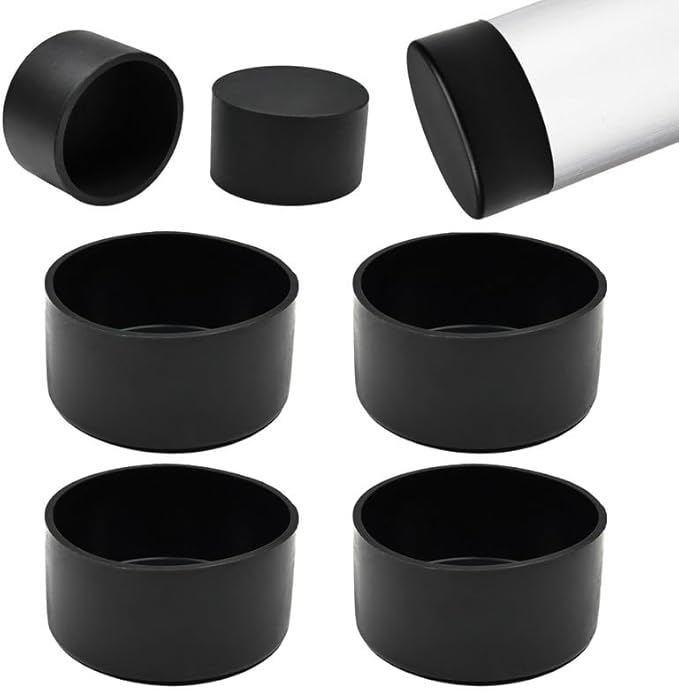 2-1/2" Silicone Chair Leg Floor Protectors, Rubber Chair Leg Caps, Non-Slip by EASYEAH