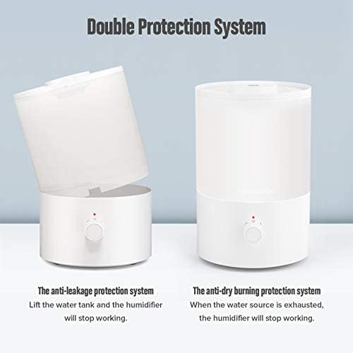 MEGAWISE 3.5L Ultrasonic Cool Mist Humidifier – Top-Fill, Essential Oil Diffuser - Image 2