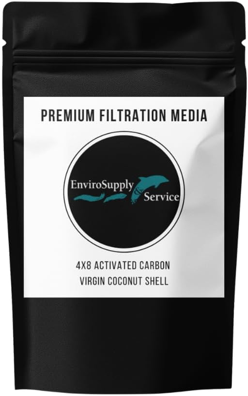 4x8 Coconut Shell Activated Carbon | Air & Odor Filter GAC Media, 5 Pounds by EnviroSupply