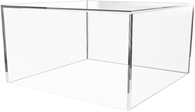 Clear Acrylic Display Box Countertop Showcase Bin 7" x 7.25" x 4" Inch by MarketingHolders