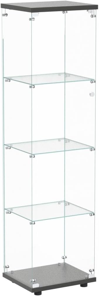 Yoluckea 4 Shelves Glass Display Cabinet - Image 5