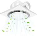 Bathroom Exhaust Fan with Light, 110 CFM, 1.0 Sones, 12.16” Ceiling Vent Fan by Unknown