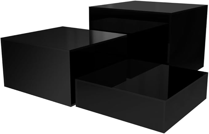 Marketing Holders Acrylic Display Riser Boxes Black 3 Piece Retail Product by MarketingHolders
