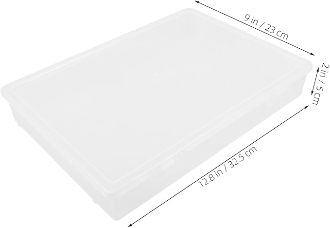 jojofuny Document Organizer Box Transparent Storage Case - Image 2