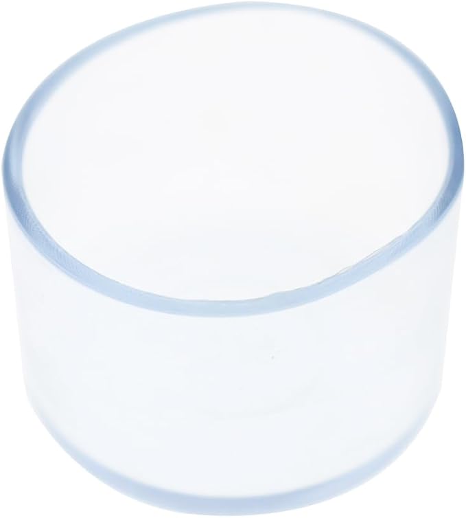 Round Chair Leg Caps, PVC Furniture Feet Covers, TTZEZE Transparent Round Floor - Image 4