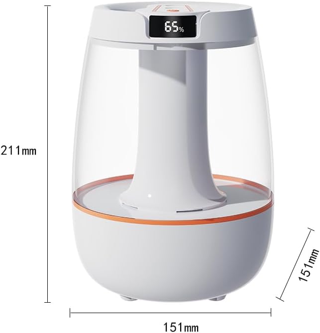 Humidifier for Bedroom, 3 Liter Cool Mist Humidifier, Silent dual-nozzle - Image 7