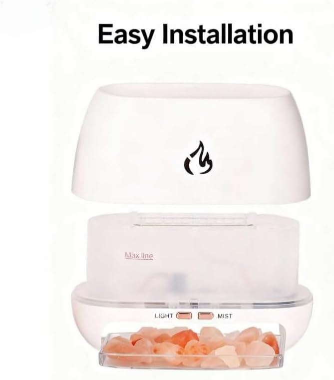 Multi-Colour Flame Humidifier Aromatherapy Diffuser, 7-Colour Flame Humidifier - Image 5