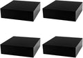 4 Pack Black Acrylic Display Box Countertop Showcase Bin No Lid 6.75" x 6.75" x by MarketingHolders