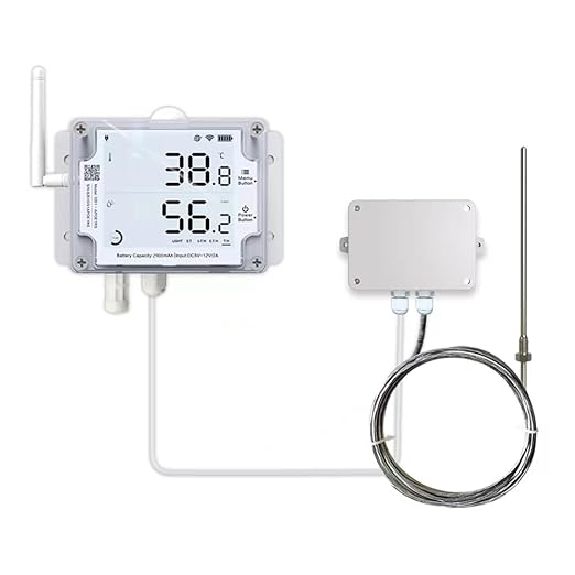 Ubibot GS1-AETH1RS + PT100 Ethernet Thermometer Hygrometer, WiFi Temperature by UbiBot