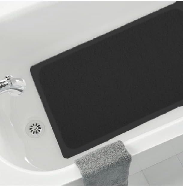 Non Slip with Suction Cups Loofah Bathmat 27"x15" & 29.5"X16.9", PVC Loofah - Image 4