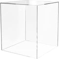 16" x 16" x 18" Clear Acrylic Display Box No Lid Versatile Square Plexiglass by MarketingHolders
