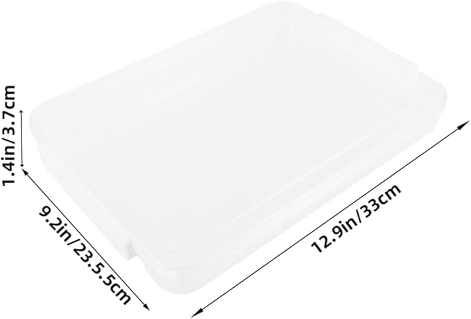 Flat Transparent Document Storage Box Pet File Organizer - Image 2