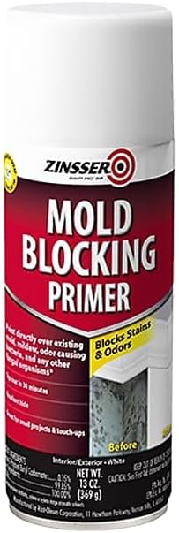 Rust-Oleum Zinsser 287512-6PK Mold Blocking Spray Primer, 13.00 Fl Oz - Image 4