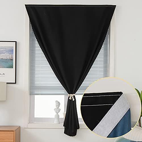 Paste Style Curtains for Windows, Bedroom Blackout Curtains for - Image 2