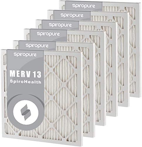 SpiroPure 9.5x9.5x1 MERV 13 Pleated Filter Air Filters Made in USA by SpiroPure