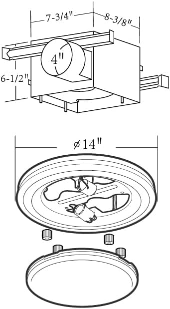 Good Housekeeping (90052 Yorkshire 80 CFM 2.5 Sones Decorative Bathroom - Image 6