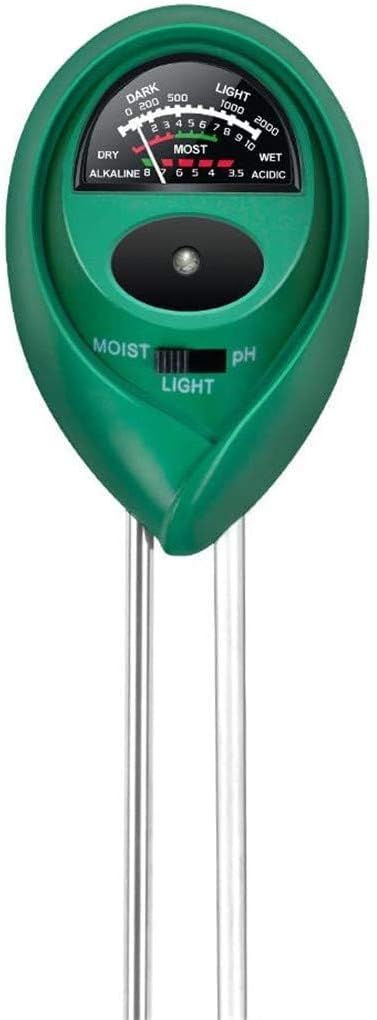 iPower 3-in-1 Soil Moisture/pH/Light Meter, Soil Test kit by iPower