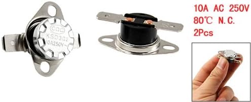 uxcell 2 Pcs 80 Celsius Temperature Control Switch Thermostat KSD302 176F N.C - Image 2