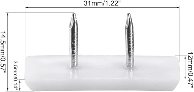 uxcell Furniture Feet Nail Plastic Glide Nails Square Chair Table Leg Protector - Image 2