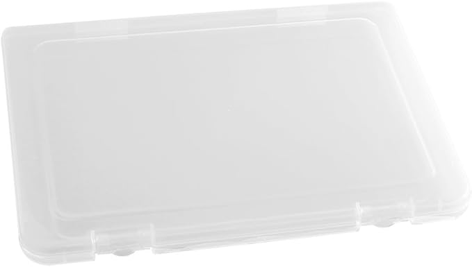 Portable A4 File Box Transparent Plastic Box Document Paper Protector Desk - Image 5