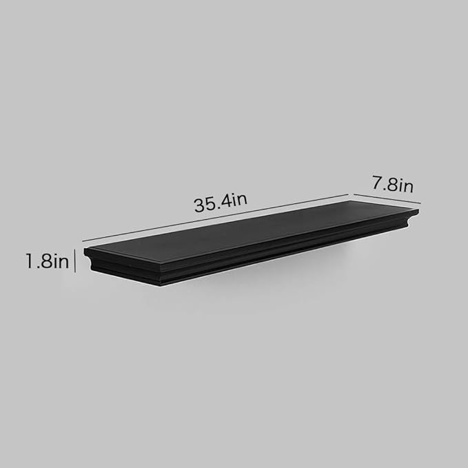 AHDECOR Floating Shelves Wall Mounted, Deeper Wall Storage Shelf - Image 3