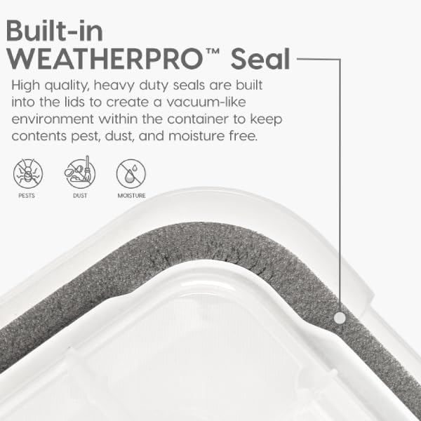 IRIS USA WeatherPro 63 Qt Storage Bins - Image 4
