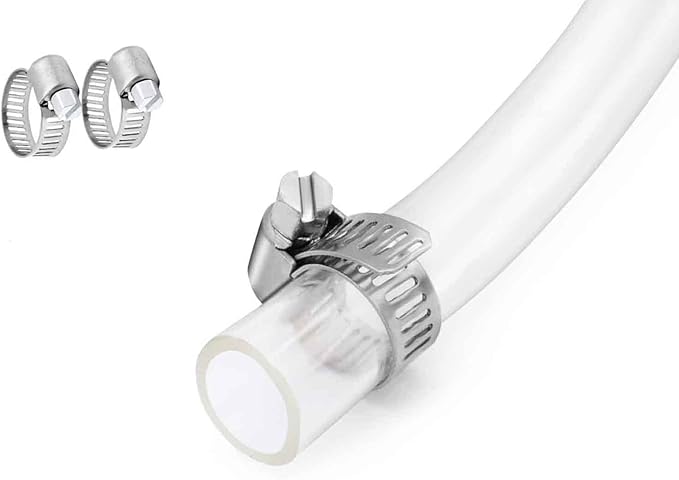 3/8’’ ID × 1/2’’ OD - 10 ft Clear Plastic Vinyl Tubing by ProfessionalBrand