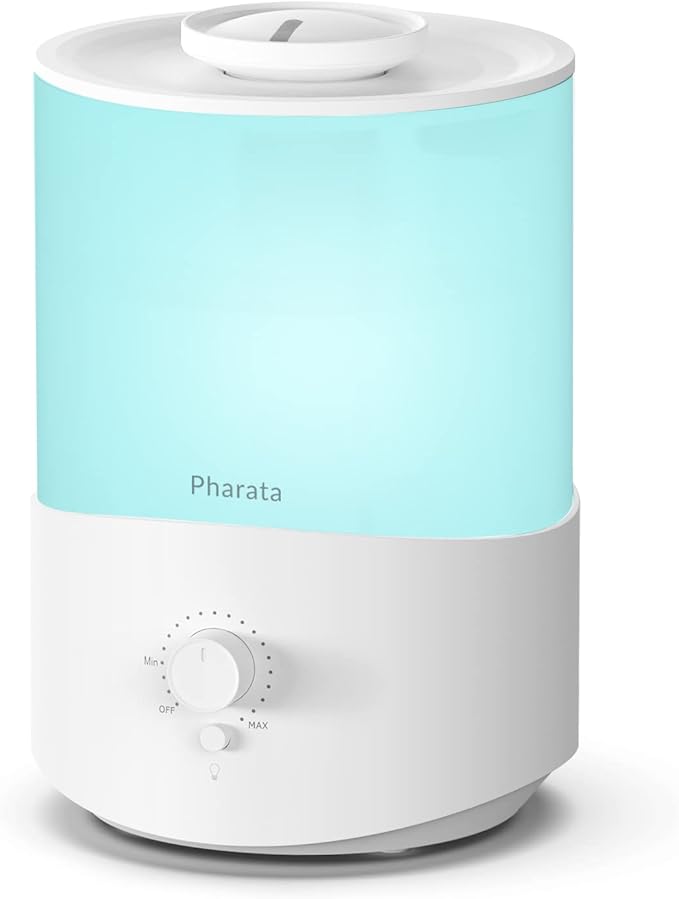 Humidifiers for Bedroom Large Room, 2.5L Cool Mist Humidifier by pharata