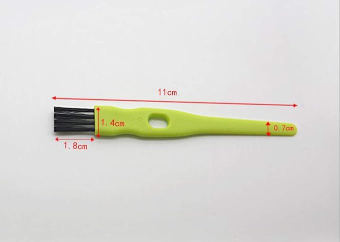 vipolish 20 Pcs 11CM/4.33 Inch Green Plastic Handle Mini Dust Removal Brush - Image 3