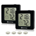 KETOTEK Mini Hygrometer Indoor Thermometers Humidity Meter 2 Pack Humidity by KETOTEK