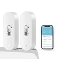 2 Pack WiFi Temperature Humidity Sensor Smart Hygrometer Thermometer Sensor by DoHome