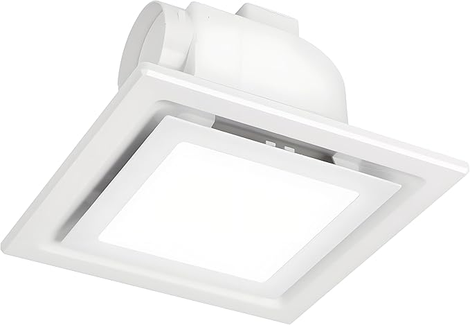 Bathroom Exhaust Fan with LED Light 8 inch Ceiling Mount Ventilation Fan 100 CFM by Unknown
