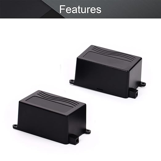 Fielect 2Pcs Project Box ABS Plastic Junction Box Dustproof Universal - Image 3