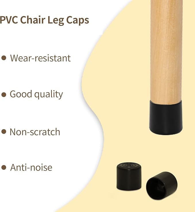 Flyshop 1", 25 mm, Patio Round Chair Leg Caps, Furniture Table Feet Covers - Image 6