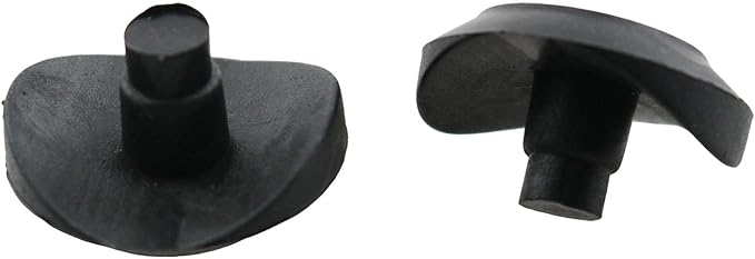 HJGarden 20pcs 3/4" Coved Stem Natural Bumper Glide Black Increased - Image 3