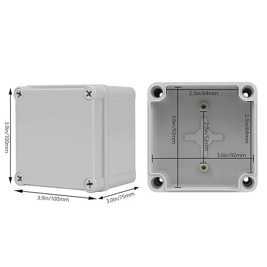 Junction Box，3.9"x 3.9"x 3" Outdoor Electrical Box - Image 2