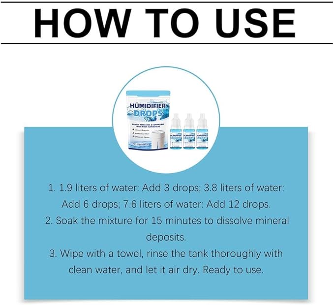 3 Pcs Humidifier Drops – Water Treatment Cleaner - Image 9