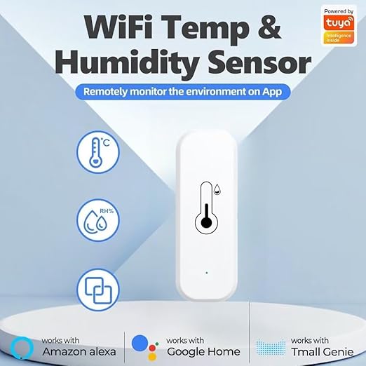 Temperature and Humidity Monitor Sensor WiFi & Bluetooth, No Hub Required - Image 2