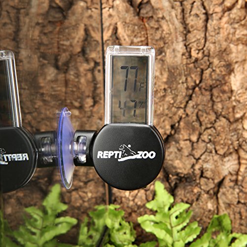 REPTI ZOO Reptile Terrarium Thermometer Hygrometer Digital LCD Display Pet - Image 3