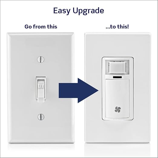 Leviton Humidity Sensor Switch for Bathroom Exhaust Fan, Automate Ventilation - Image 7