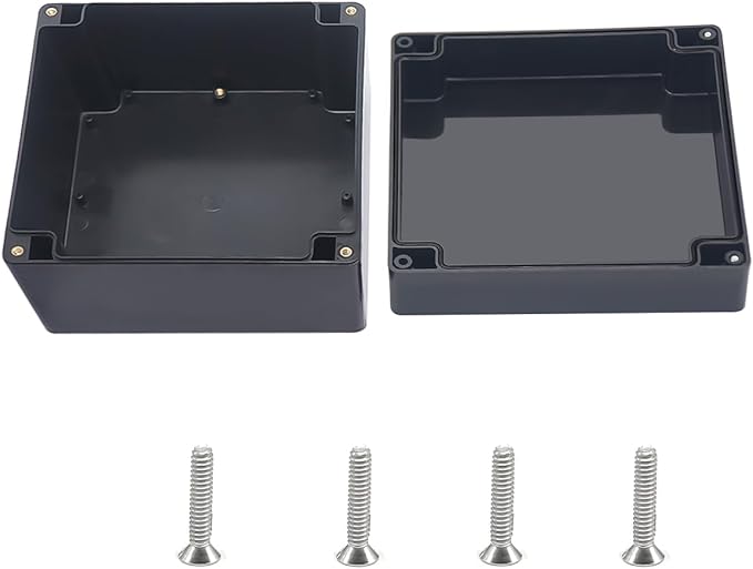 Outdoor Waterproof Junction Box IP67 Project Box ABS Black Electrical Boxes by Otdorpatio