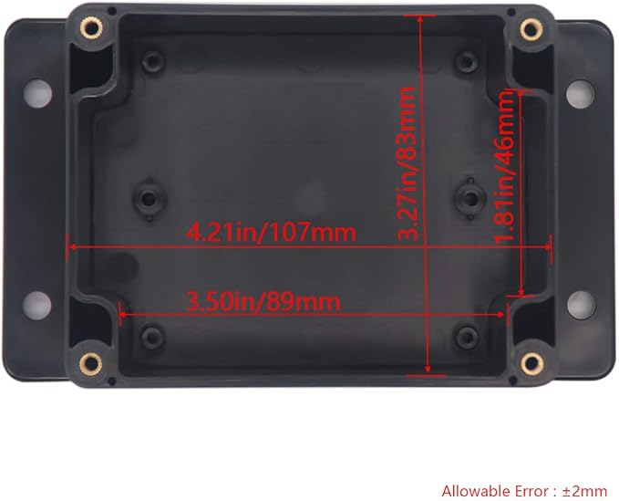 Project Box ABS Plastic Black Electrical Boxes IP65 Waterproof DIY Electronic - Image 3