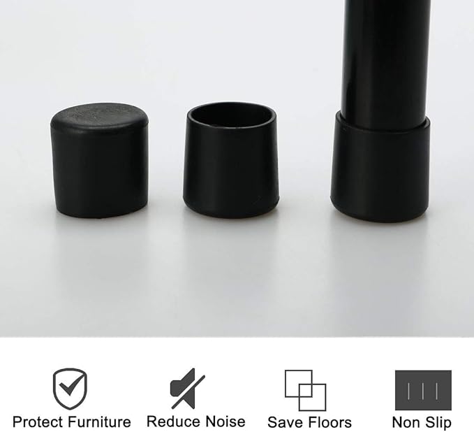 uxcell PVC Leg Cap Tip Cup Feet Cover 20mm 0.79" Inner Dia 10pcs Floor - Image 4