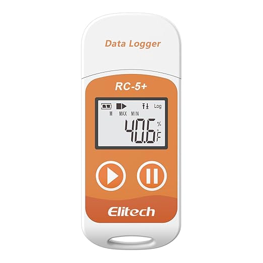 Elitech RC-5+Digital PDF USB Temperature Data Logger Reusable Recorder by Elitech
