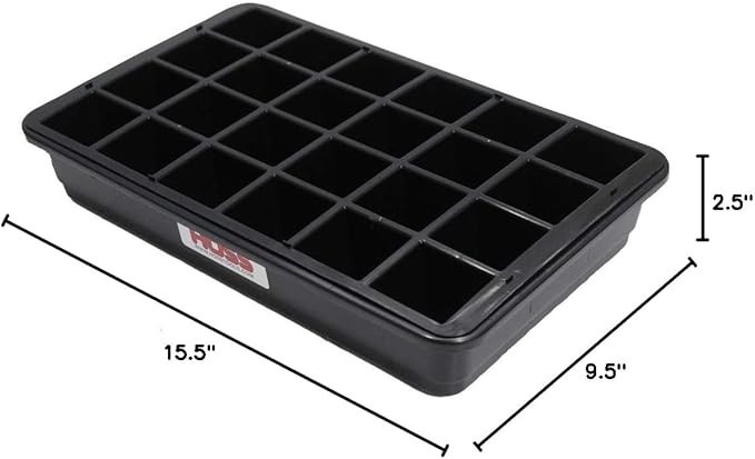 Hoss 24-Cell Seed Starting Tray | Sturdy and Built to Last | Includes Bottom - Image 3
