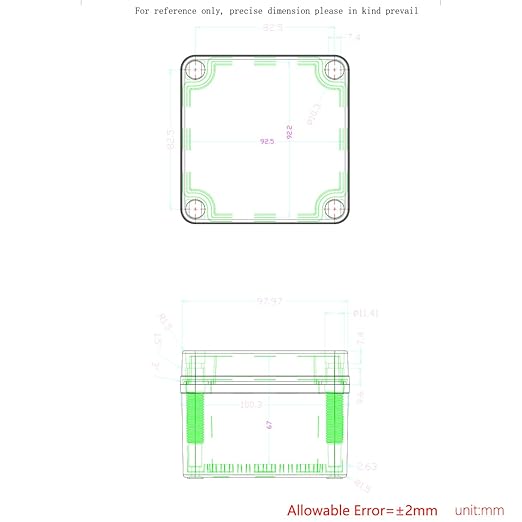Junction Box, IP67 Waterproof ABS Black Project Box - Image 6